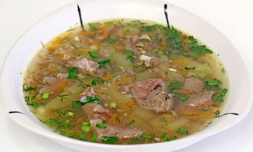 grechnevy sup s mjasom